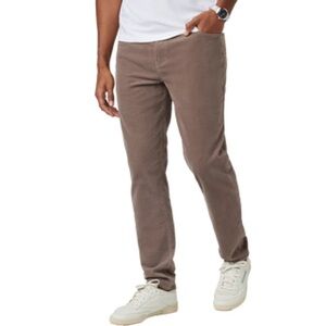 Vuori Men's Optimist 5 Pocket Corduroy Pants In Chocolate Milk Brown Size 32 NWT